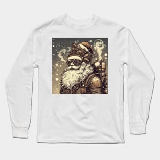 Steampunk Winter Santa Claus Long Sleeve T-Shirt